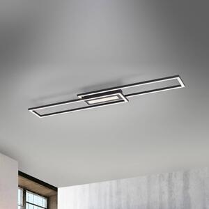 JUST LIGHT. GmbH Lampa sufitowa LED Asmin, możliwość ściemniania, czarny, salon / jadalnia, aluminium, nowoczesny