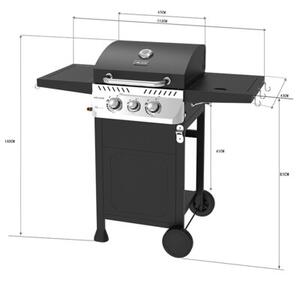 Grill gazowy VELACO APOLLO-A Czarny