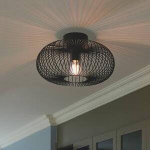 Nordlux Lampa sufitowa Beroni, metalowa, czarna