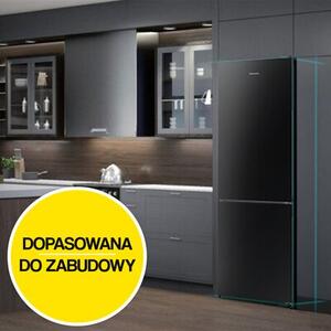 Lodówka HISENSE RB440N4AFA No Frost 201.7cm Czarna Licowane drzwi Szuflada z regulacją wilgotności