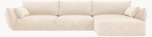 Sofa narożna z szenilu Matera (4-osobowa)