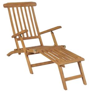 Krzesła ogrodowe z podnóżkami, 2 szt., lite drewno tekowe