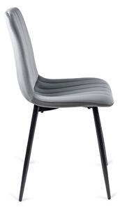 Szare nowoczesne krzesło pikowane - Ango