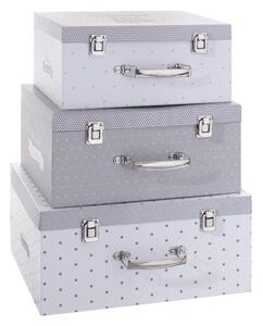 Zestaw 3 kuferków, pojemniki do przechowywania