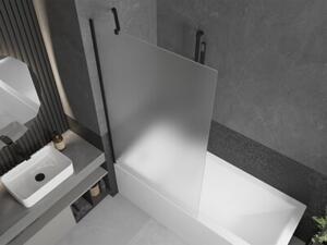 Mexen Next parawan nawannowy 1-skrzydłowy 100 x 150 cm, szron, czarny - 895-100-000-00-30-70