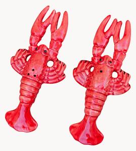 Komplet ręcznie malowanych młynków do soli i pieprzu Lobster, 2 elem