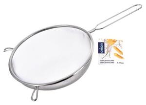 Sitko kuchenne stalowe z uchwytem 20 cm