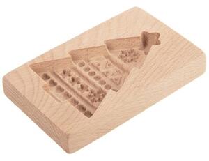 Foremka do ciastek drewniana choinka 13x8 cm
