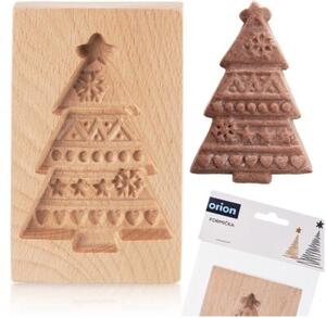 Foremka do ciastek drewniana choinka 13x8 cm