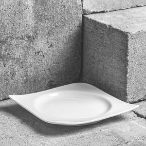 Talerz AMBITION Fala 15 x 15 cm Biały
