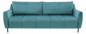 Sofa rozkładana turkusowa 3-osobowa ETNA