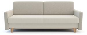 Sofa rozkładana 3-osobowa beżowa LISA