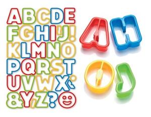 Tescoma Delícia Kids wykrawacze alfabet, 34 szt
