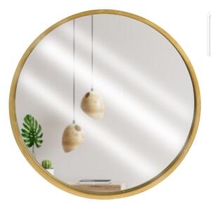 Lustro Åcienne drewniane zÅote okrÄ gÅe 30 cm