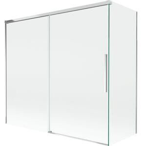 Mexen Rox parawan nawannowy 2-skrzydłowy rozsuwany 170 + 80 x 150 cm, transparent, chrom - 8C9-170-080-01-00