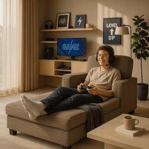 Fotel Wypoczynkowy Kanapa Sofa Do Salonu Sypialni Tapicerowany NEO BeÅ¼owy