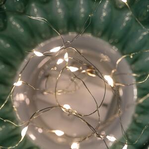 LED szklana lampa MADRID zielona