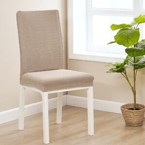 Pokrowiec elastyczny na krzesło Magic clean beżowy, 45 - 50 cm, kopmplet 2 szt
