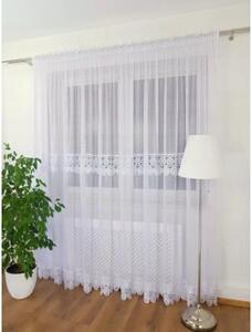 DÅuga firana z podwÃ³jnÄ gipiurÄ biaÅa 400cm x 250cm