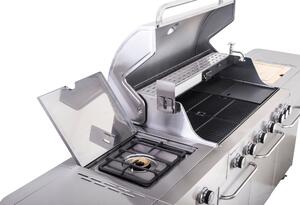 Grill gazowy G21 Nevada BBQ kuchnia Premium Line, 8 palników + pokrowiec i zestaw do czyszczenia