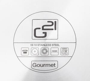 G21 Gourmet Miracle garnek 28 cm, z sitkiem w pokrywce ze stali nierdzewnej / greblon