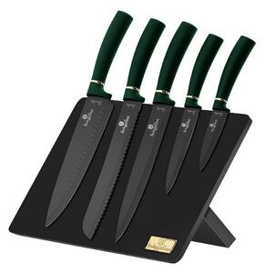 BerlingerHaus BerlingerHaus - Zestaw noży ze stali nierdzewnej ze stojakiem magnetycznym 6 szt. zielony/czarny BH0010