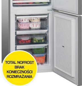 Lodówka AMICA FK2695.4FTX(E) No Frost 170cm Inox