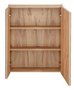 Szafka łazienkowa CAPRI 842 60 cm dąb z lustrem