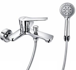 Bateria wannowa ścienna Estiva DESEA Chrome srebrna 1 szt