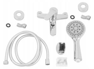 Bateria wannowa ścienna Estiva DESEA Chrome srebrna 1 szt