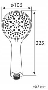 Bateria wannowa ścienna Estiva DESEA Chrome srebrna 1 szt