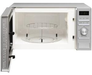 Kuchenka mikrofalowa AMICA AMGF20E2GI 700W średnica 24.5 cm pojemność 20L MultiWave System ChildLock Srebrny