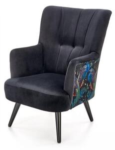 Fotel do salonu PAGONI VELVET czarny