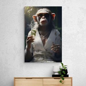 Obraz zwierzęcy gangster małpa
