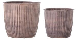 Metalowe osłonki na doniczki zestaw 2 szt. ø 21,5 cm Kenzie – Bloomingville