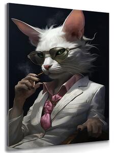 Obraz zwierzęcy gangster kot
