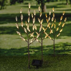 HI Lampa solarna w kształcie krzewu, 50 cm, przezroczysto-brązowa