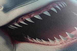 Obraz rekin ze słuchawkami