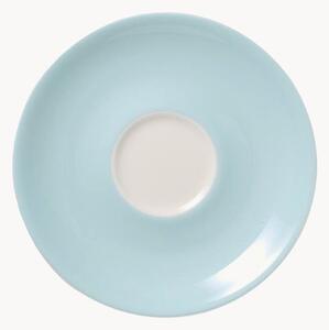 Komplet spodków z porcelany kostnej Pastel, 6 elem