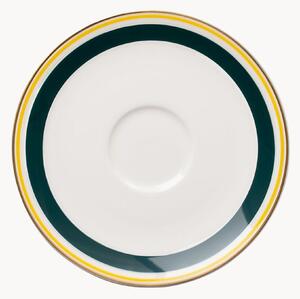 Komplet spodków z porcelany kostnej Capri, 6 elem