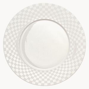 Komplet talerzy śniadaniowych z porcelany kostnej Cross White, 6 elem