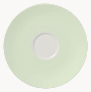 Komplet spodków z porcelany kostnej Pastel, 6 elem