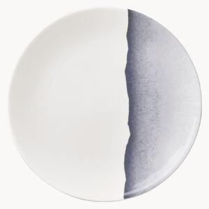 Komplet talerzy deserowych z porcelany kostnej Silhouette, 6 elem