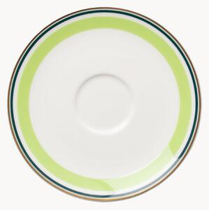 Komplet spodków z porcelany kostnej Capri, 6 elem