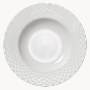 Komplet talerzy głębokich z porcelany kostnej Cross White, 6 elem