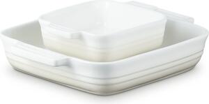 Formy do pieczenia Le Creuset kwadratowe 14 + 23 cm beżowe 2 szt