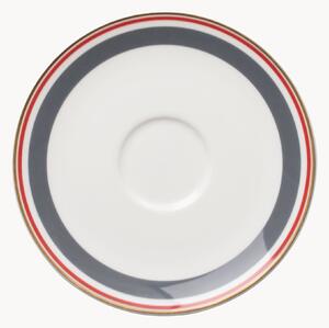 Komplet spodków z porcelany kostnej Capri, 6 elem