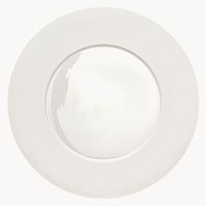 Komplet talerzy deserowych z porcelany kostnej Cross White, 6 elem