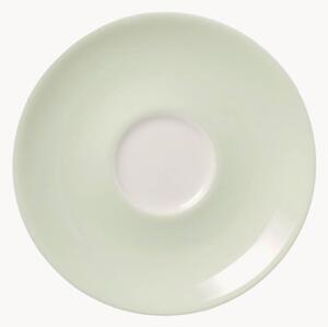 Komplet spodków z porcelany kostnej Pastel, 6 elem