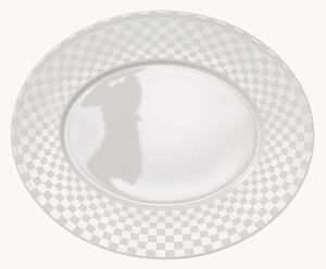 Komplet półmisek z porcelany kostnej Cross White, 6 elem